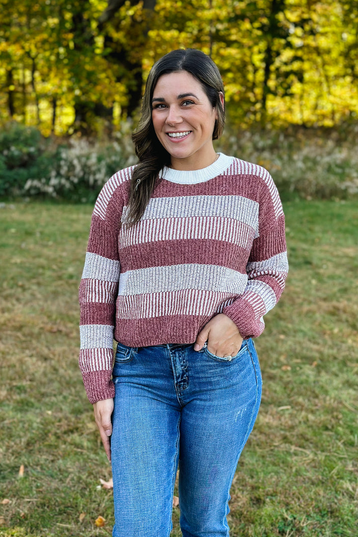 Rust Stripe Sweater