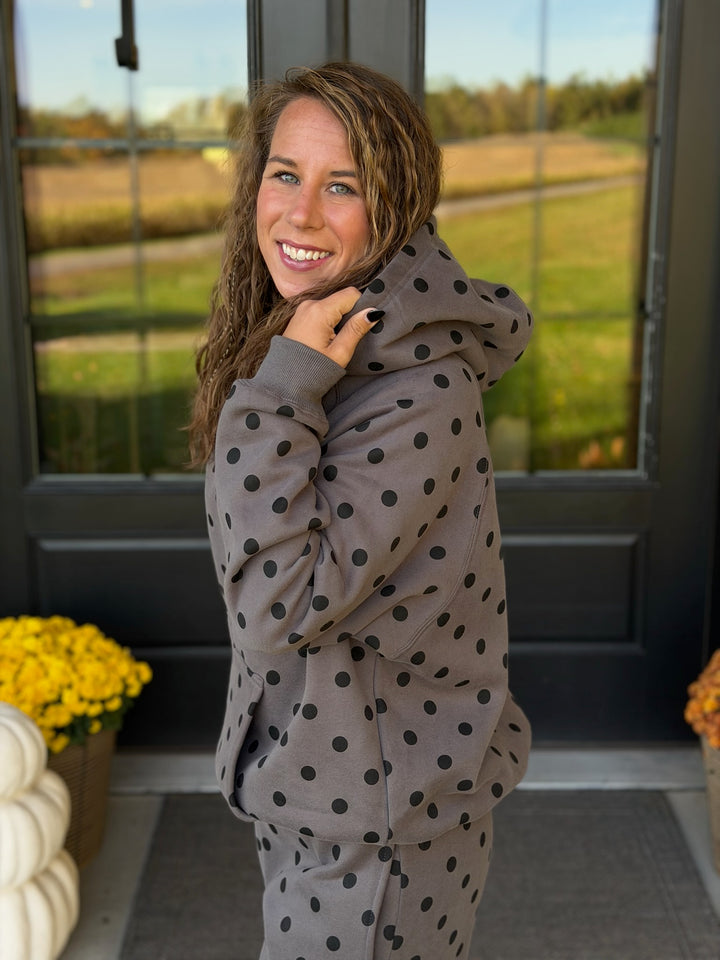 Polka Dot Hoodie