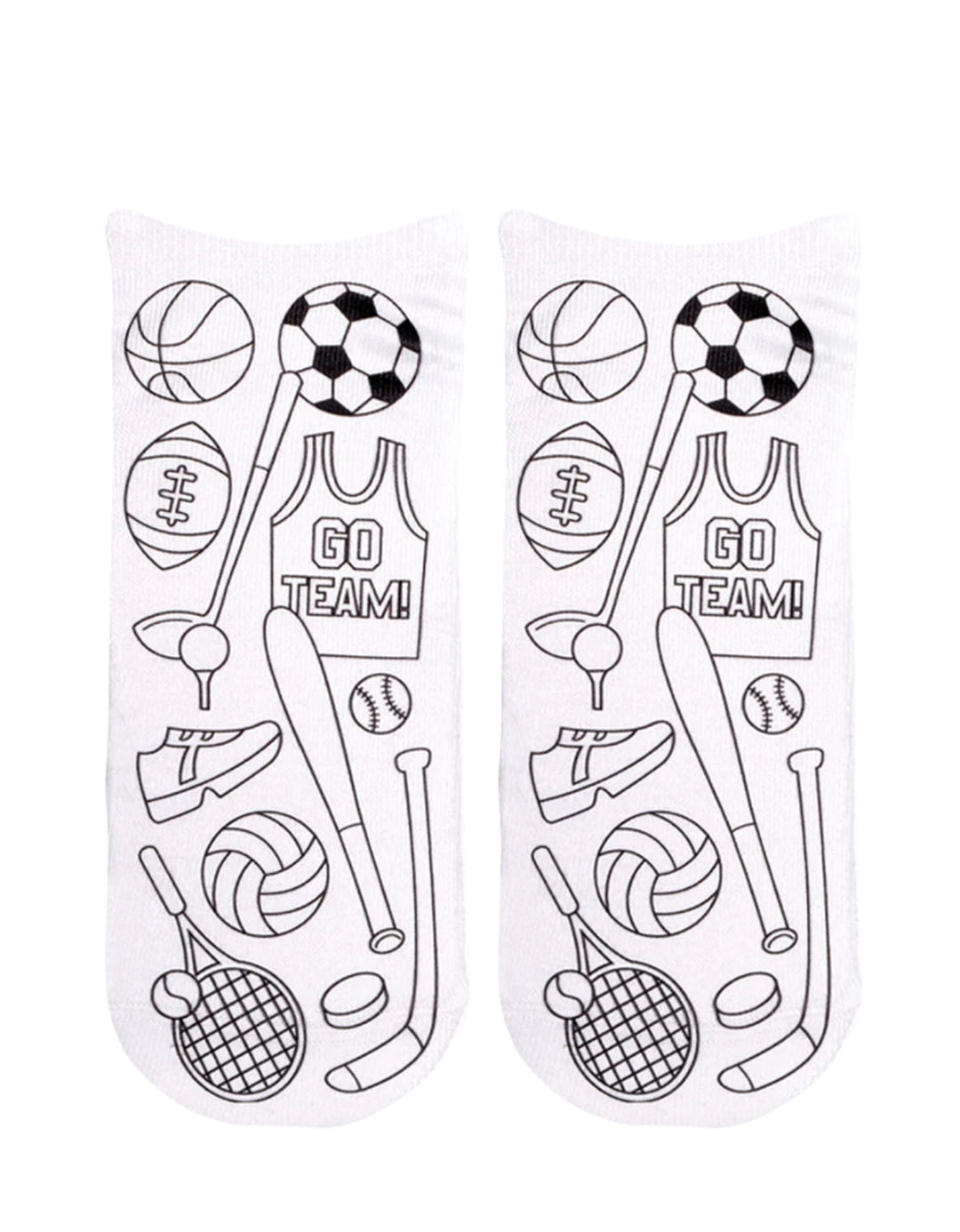 Coloring Socks Sports