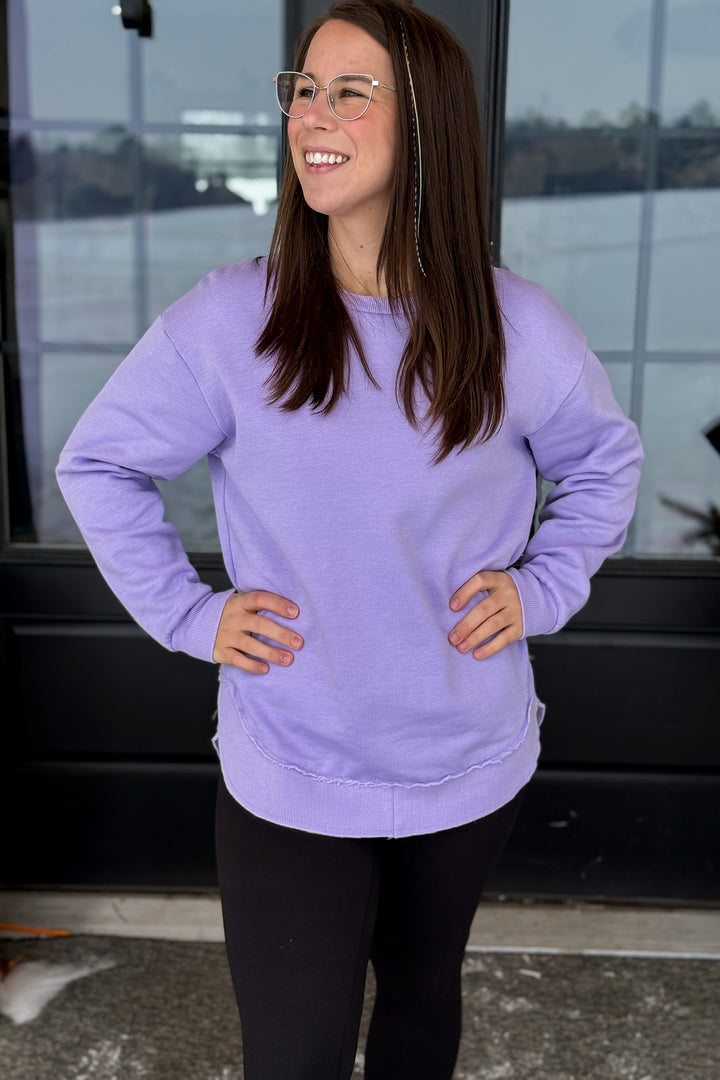 Lilac Crewneck Pullover