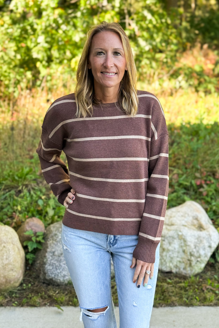 Chocolate Striped Sweater