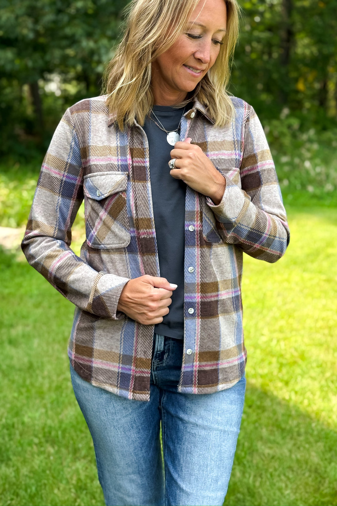 Cassian- Sand Brown Plaid