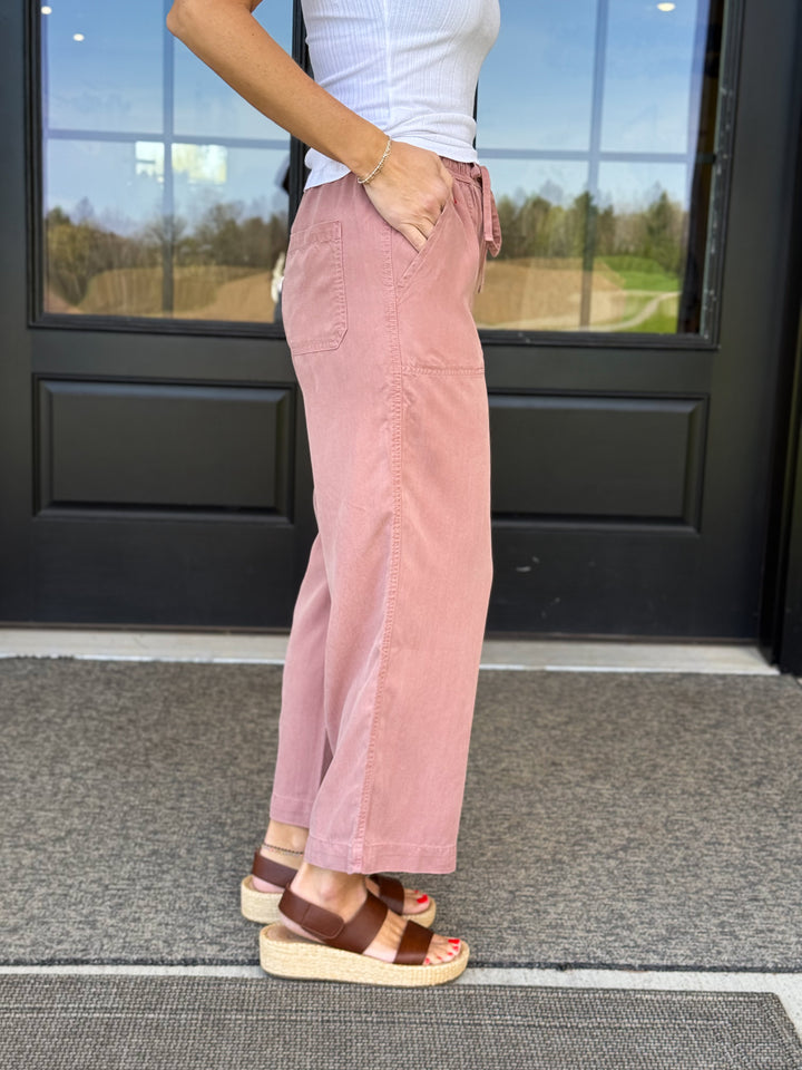 Wide Leg Mauve Pant