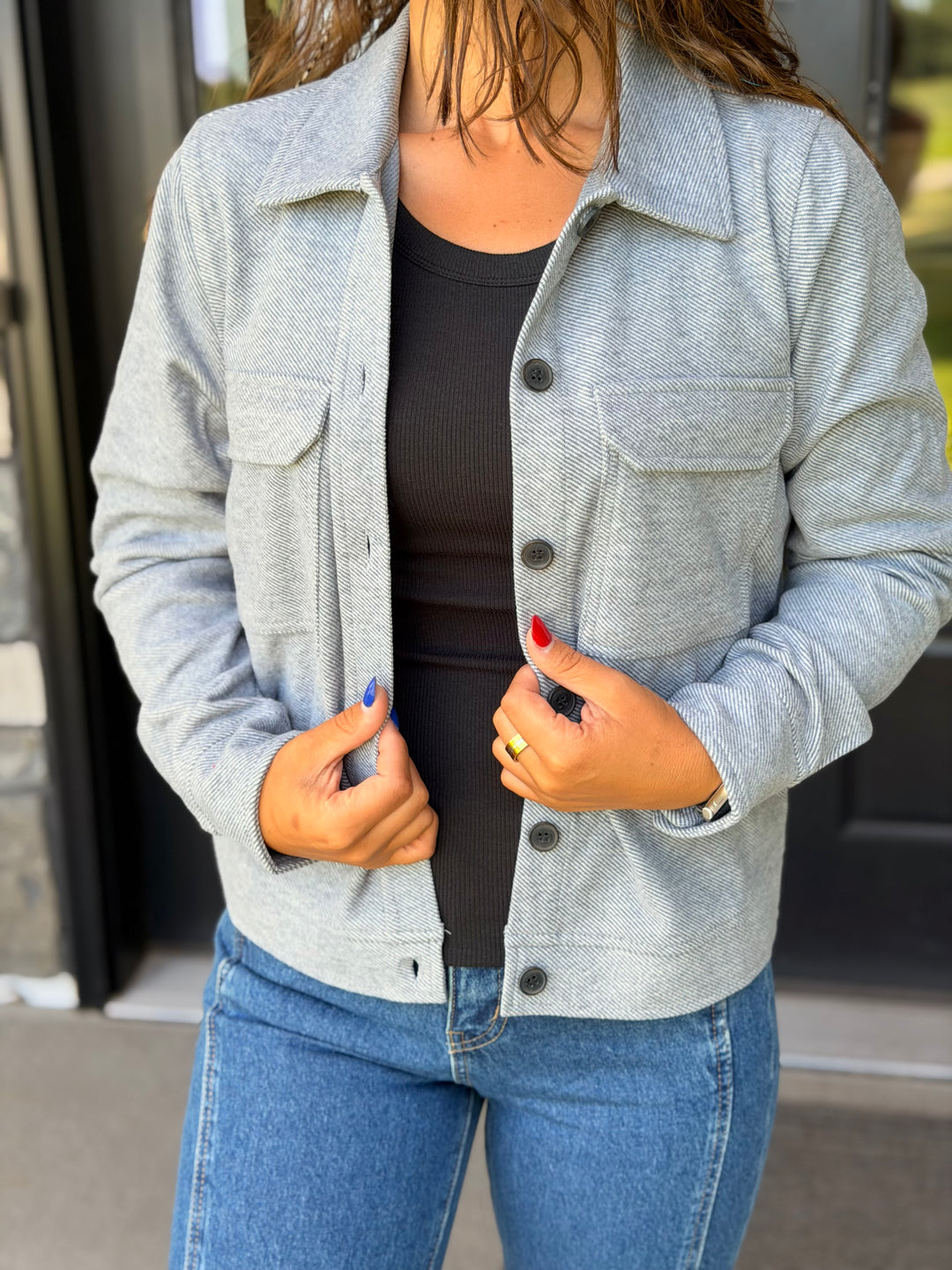 Faye Jacket- Charcoal