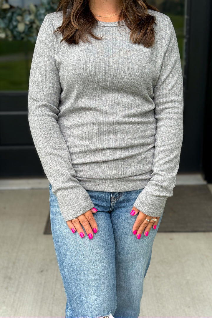 Grey Crew Neck
