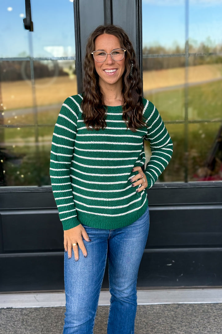 Green Crew Neck Sweater