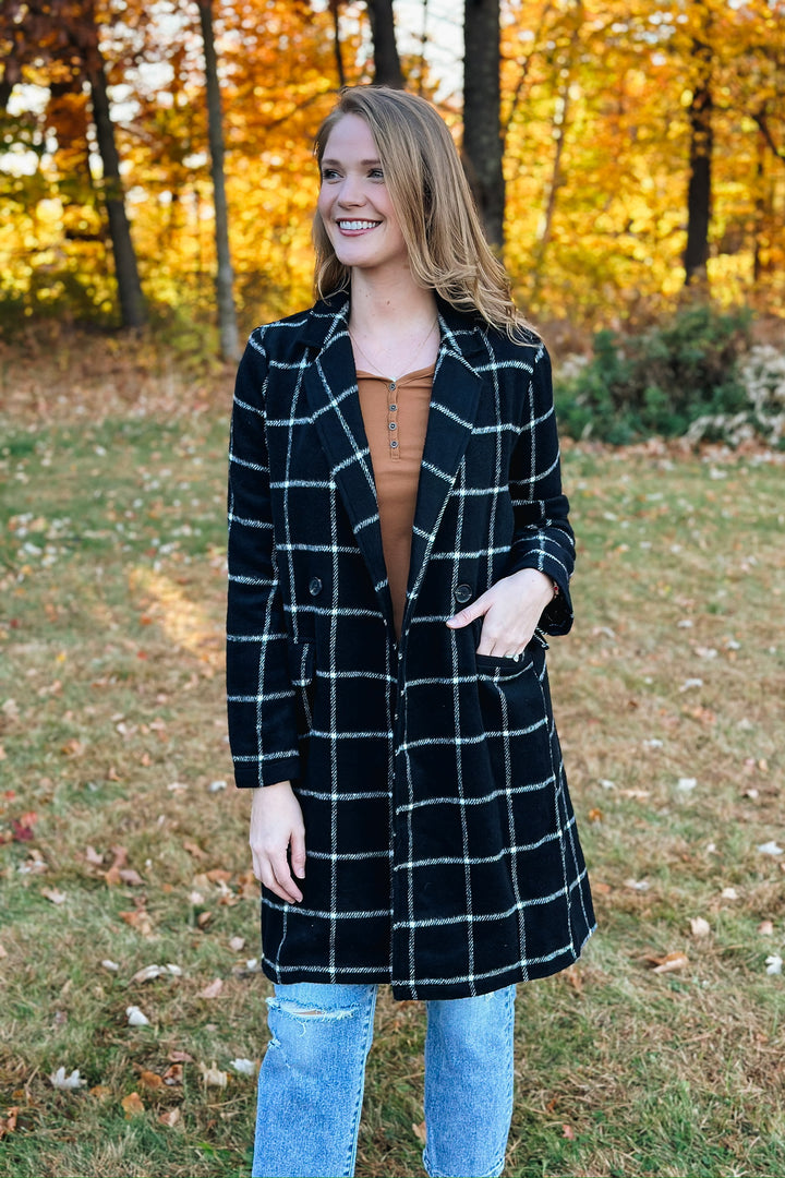 Black Plaid Jacket