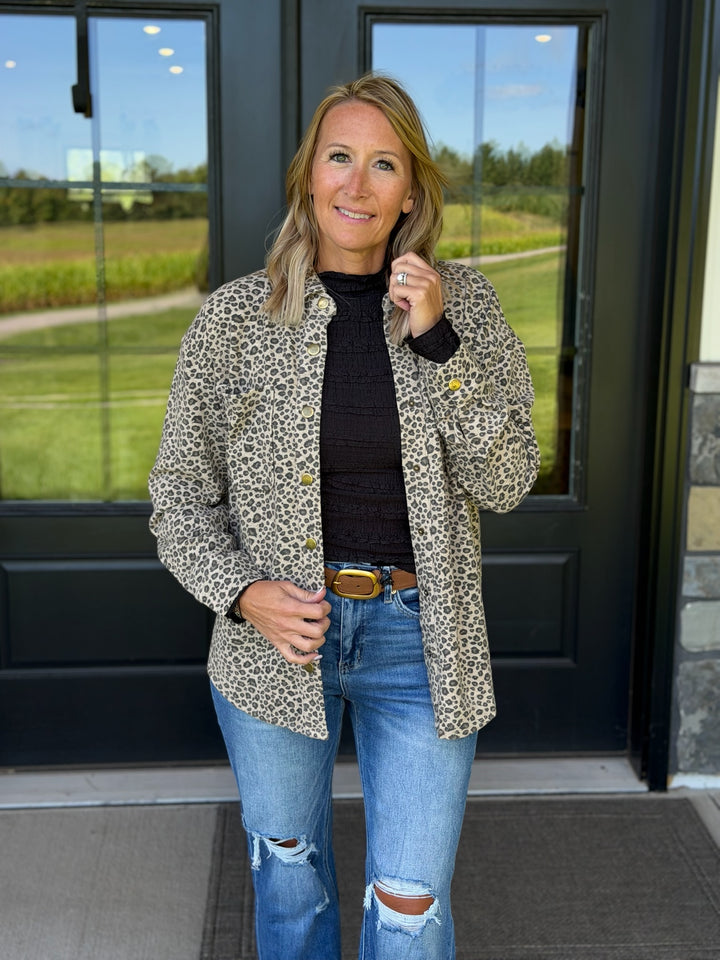 Animal Print Shacket