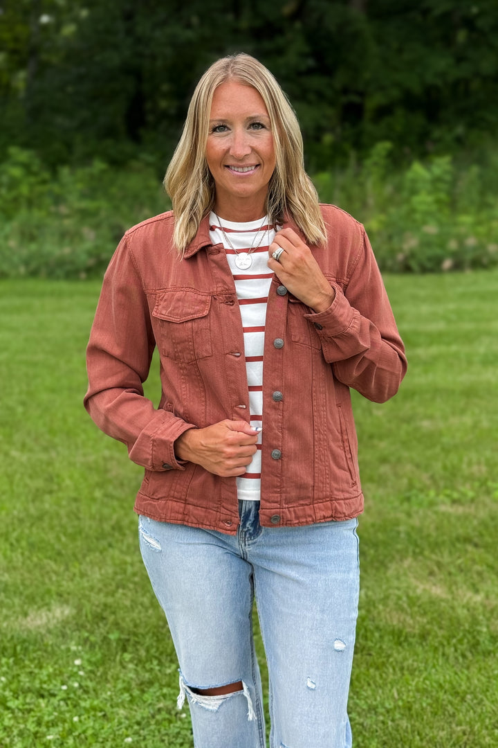 Jackie Jacket- Rustic Brown