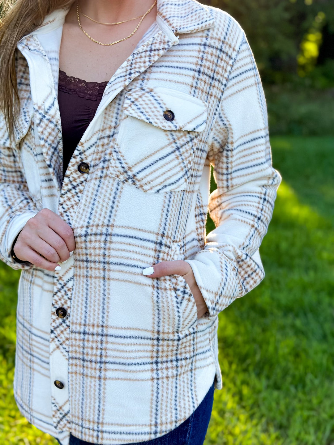 Tullis Jacket- Cream/Taupe