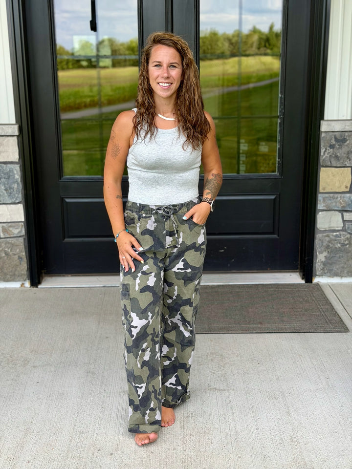 Mica High Rise Camo Pant