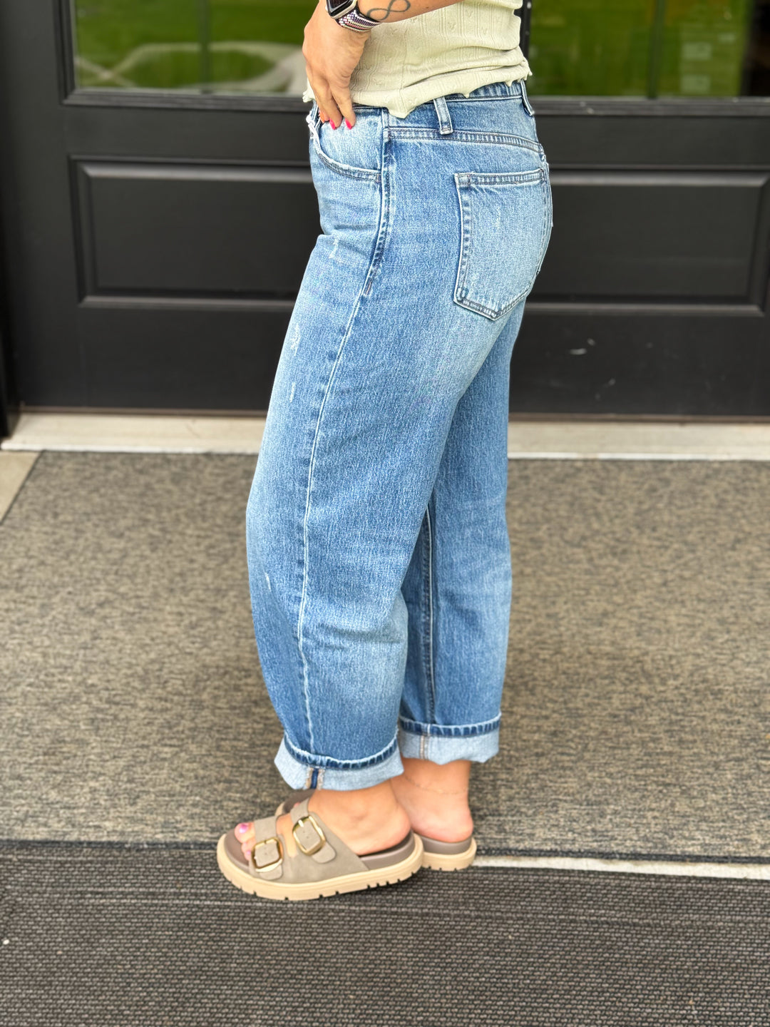 Vervet High Rise Barrel Jean