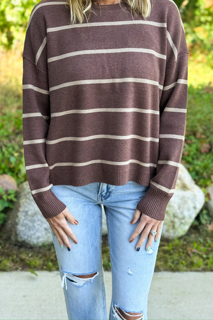 Chocolate Striped Sweater