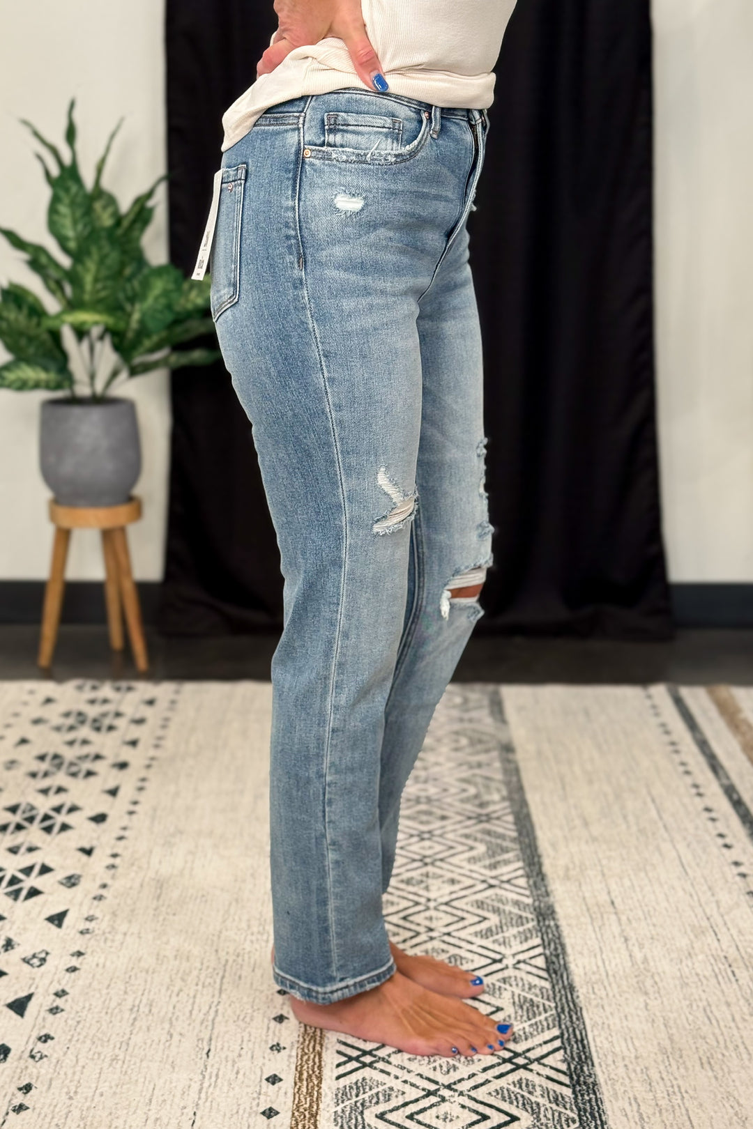 Mica High Rise Skinny Straight