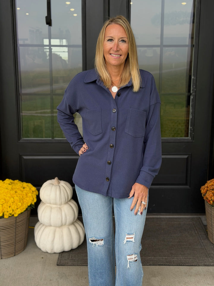 Denim Blue Button Down