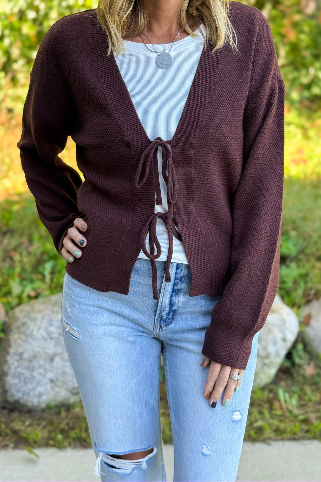 Tie Closure Caridgan