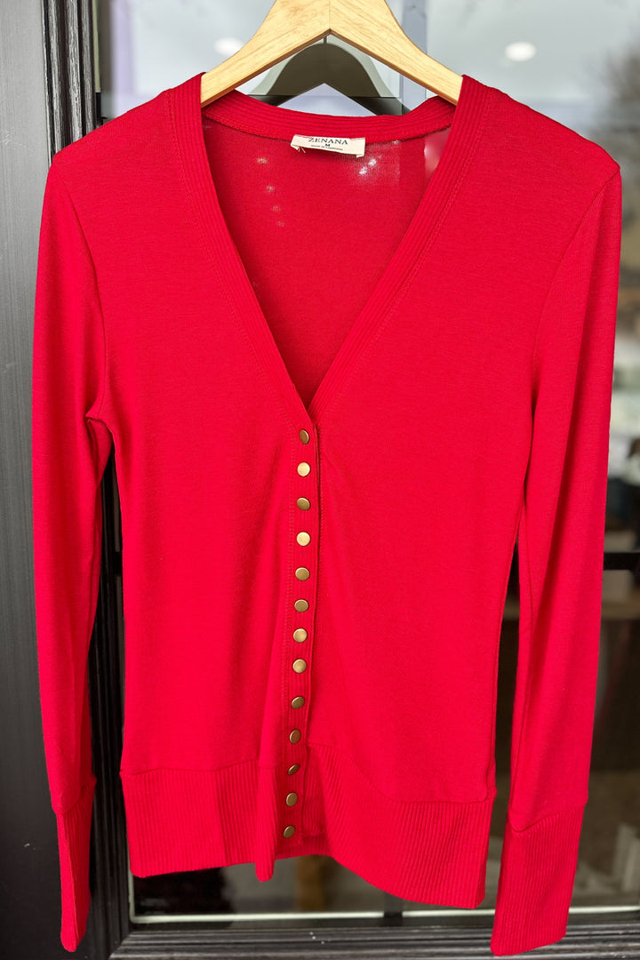 Snap Button Cardigan