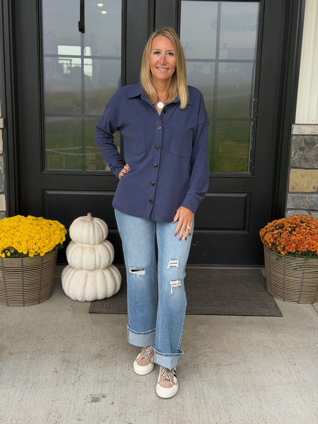 Denim Blue Button Down