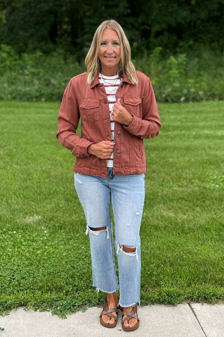 Jackie Jacket- Rustic Brown
