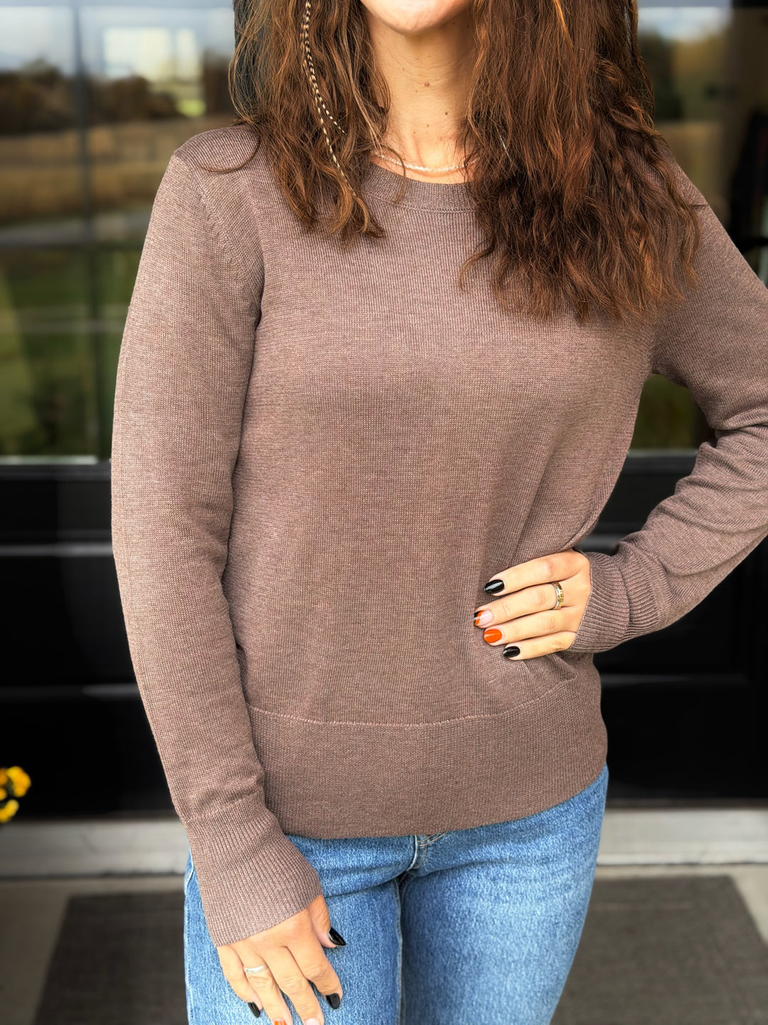Brown Crewneck Sweater