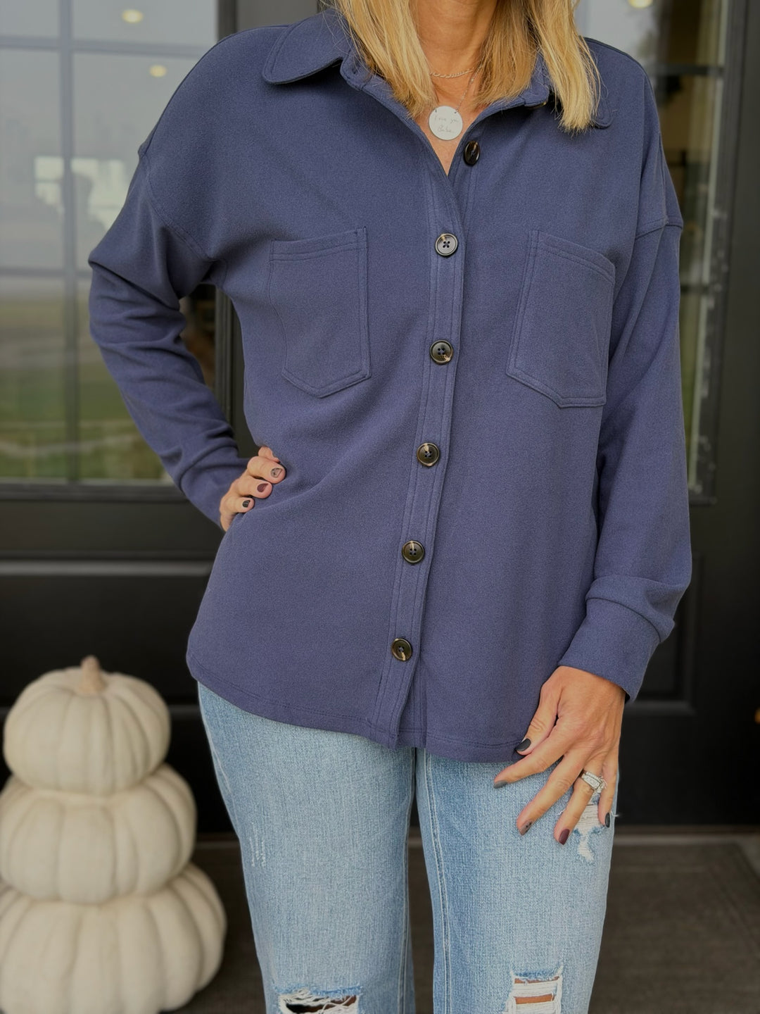 Denim Blue Button Down