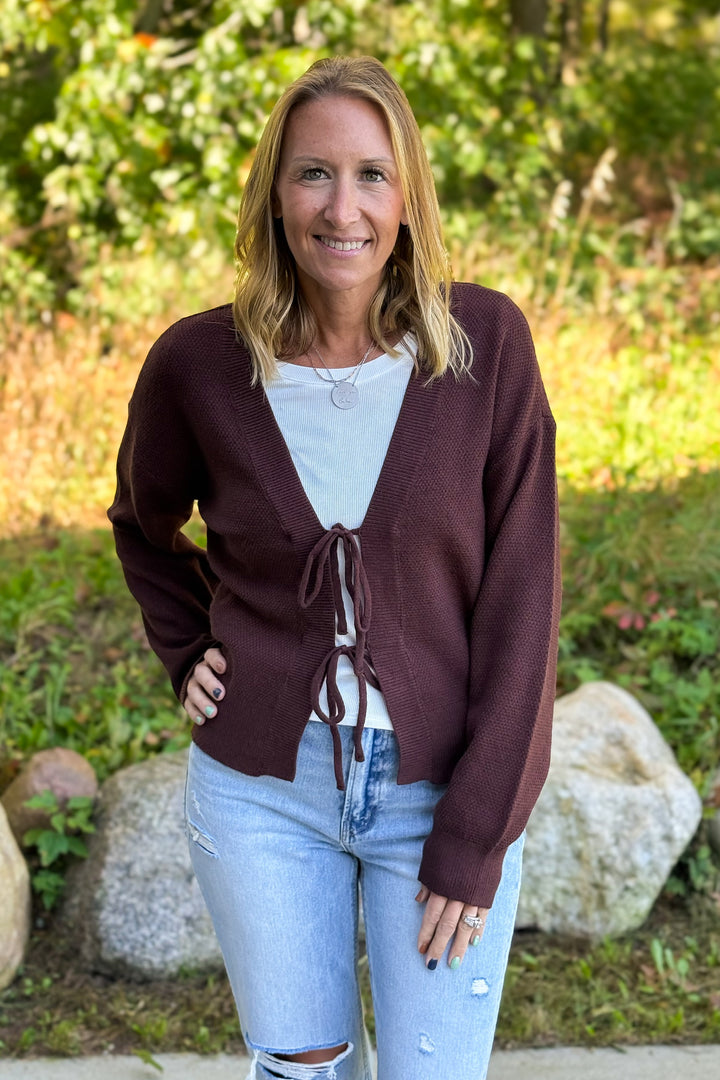 Tie Closure Caridgan