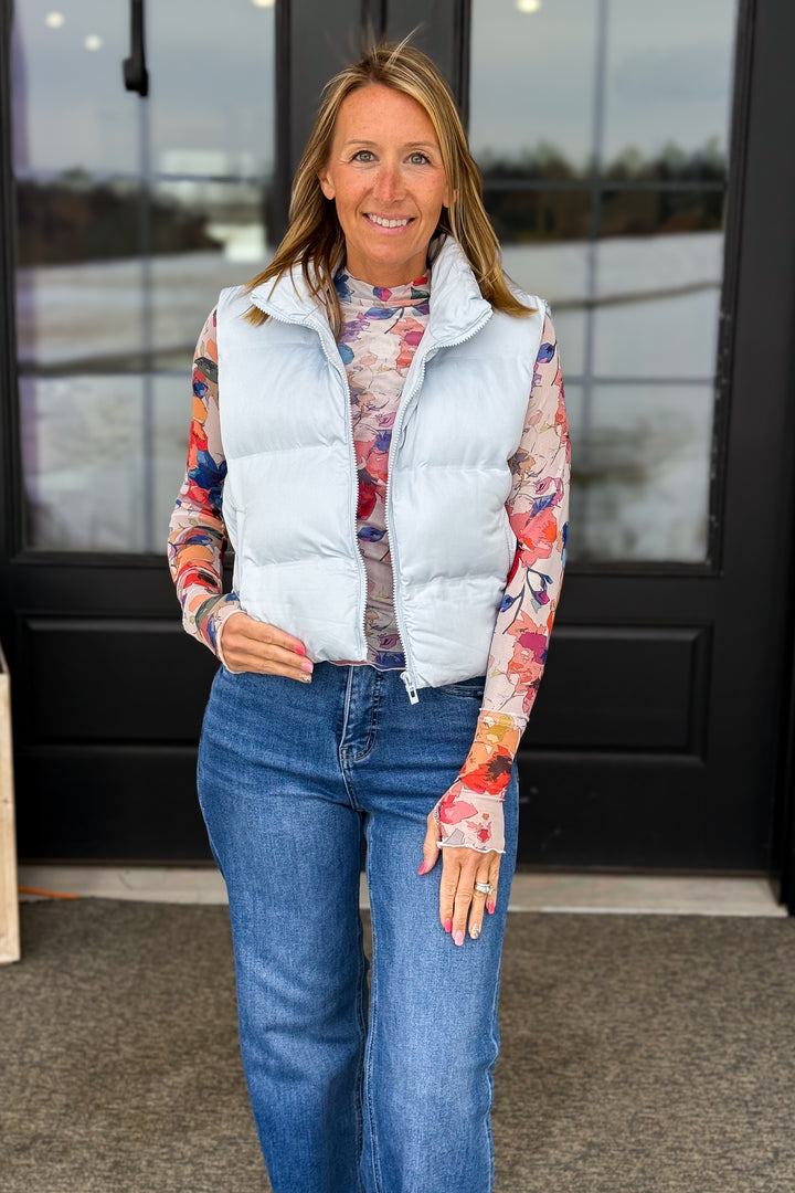 Issey Vest- Baby Blue