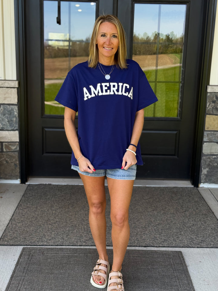 America Boyfriend Tee