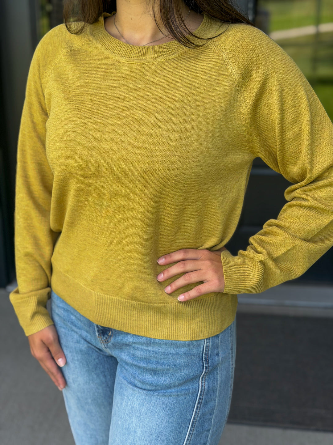 Mustard Crew Sweater