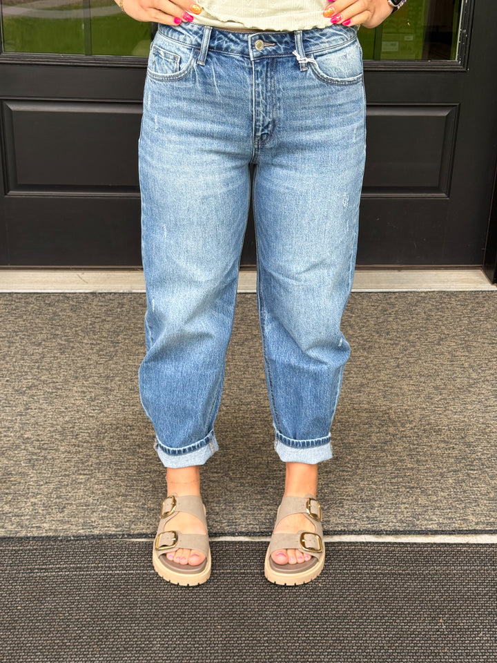 Vervet High Rise Barrel Jean