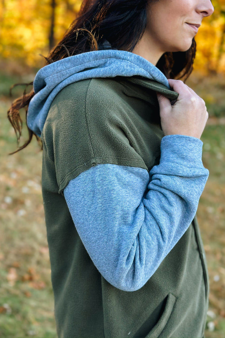 Olive Fleece Shacket