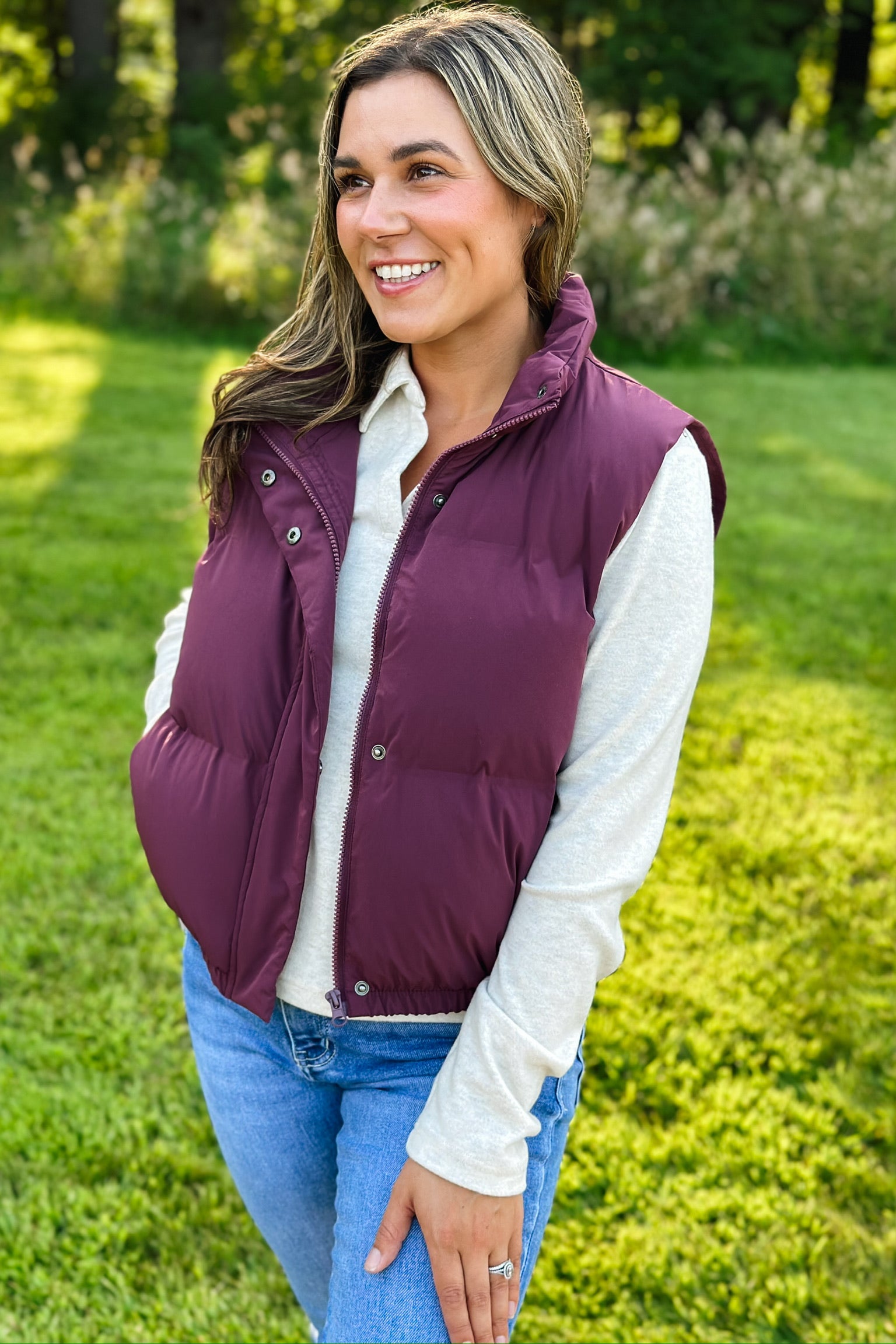 Deals Eggplant purple vest