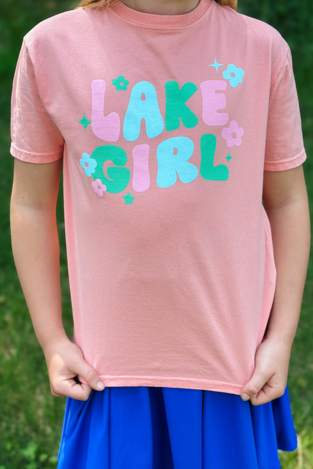 Lake Girl Tee- Coral