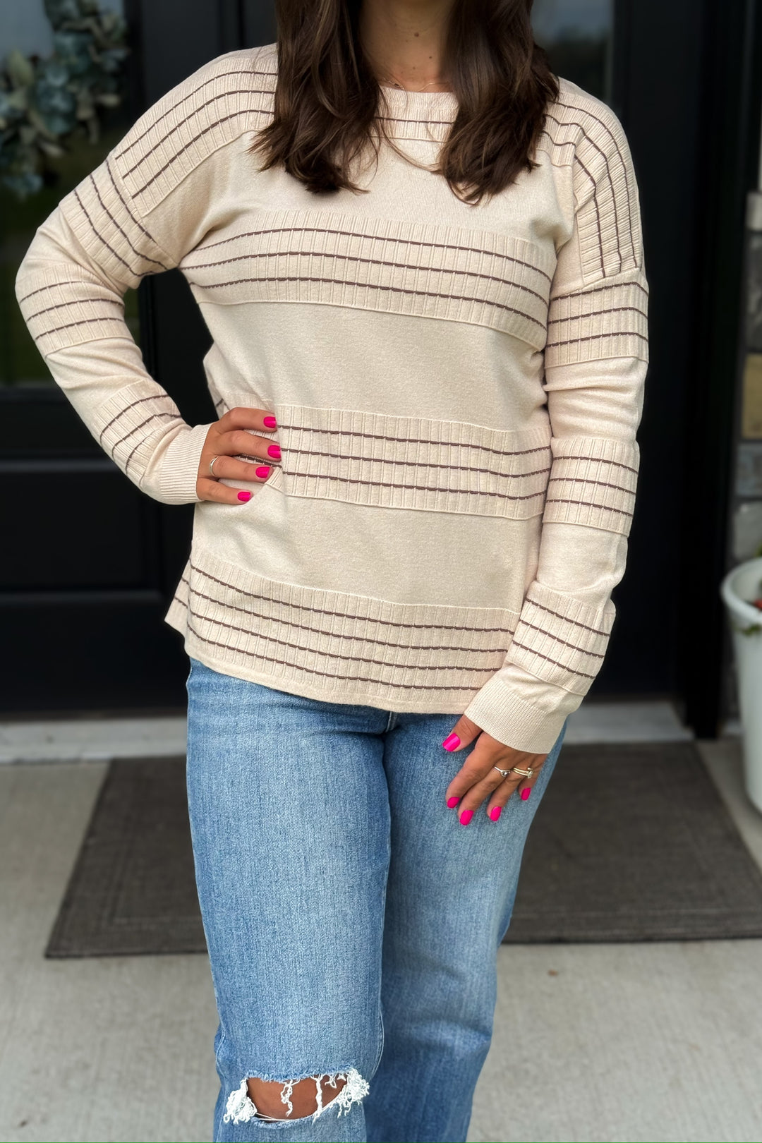 Taupe Pullover Sweater