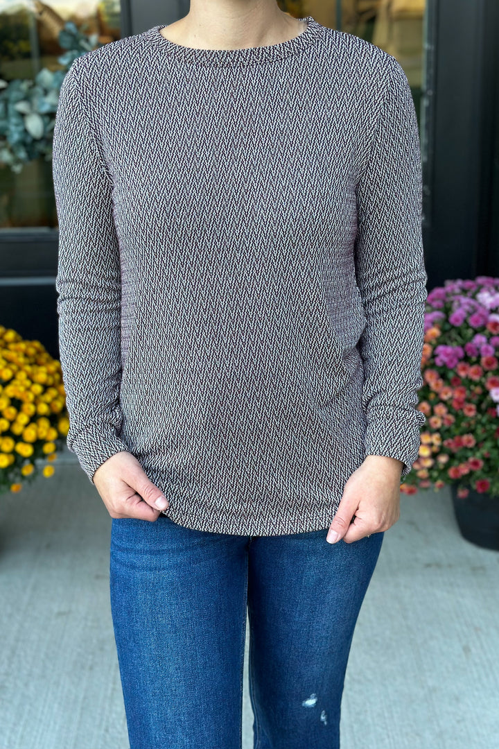 Plum Knit Long Sleeve