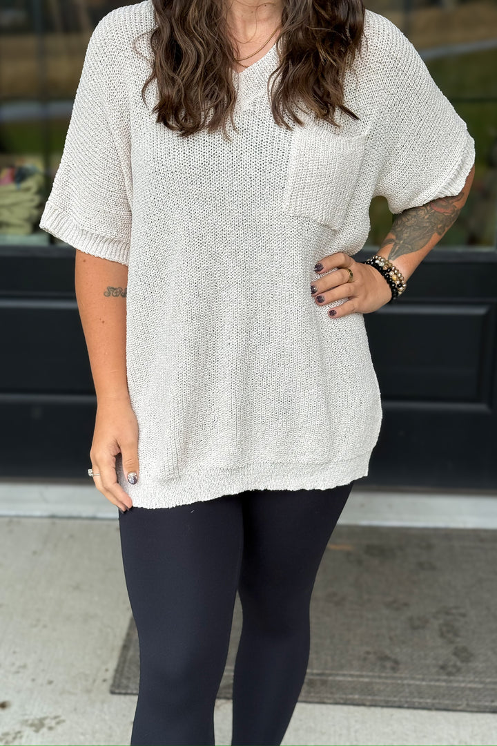 Hallie Knit Sweater Tee