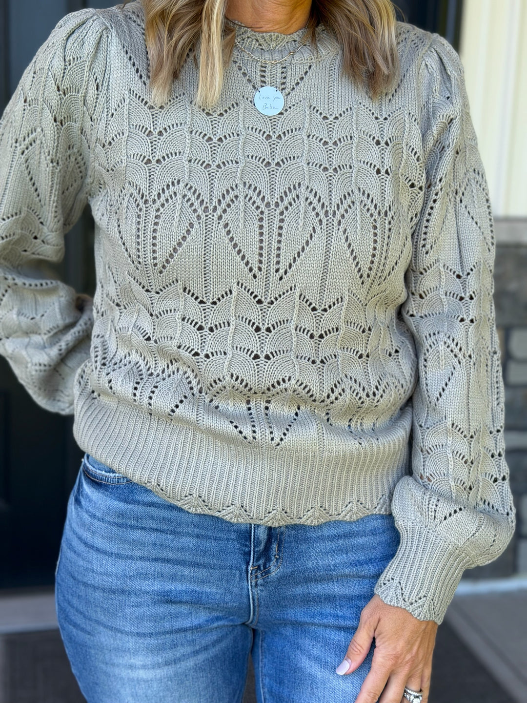 Pointelle Sweater