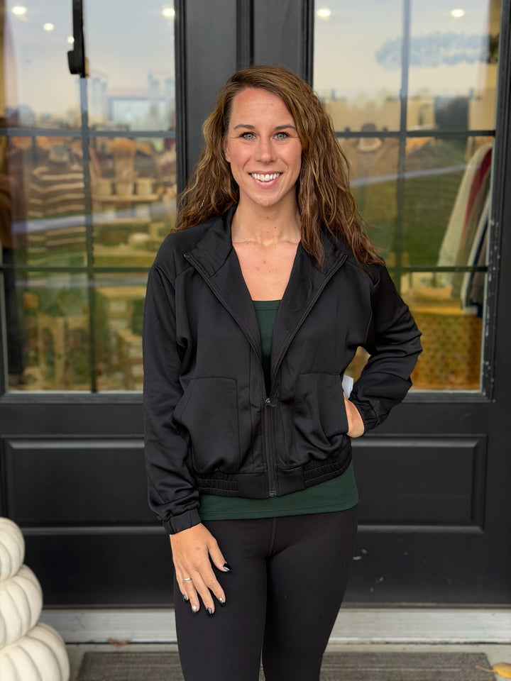 Black Zipper Jacket