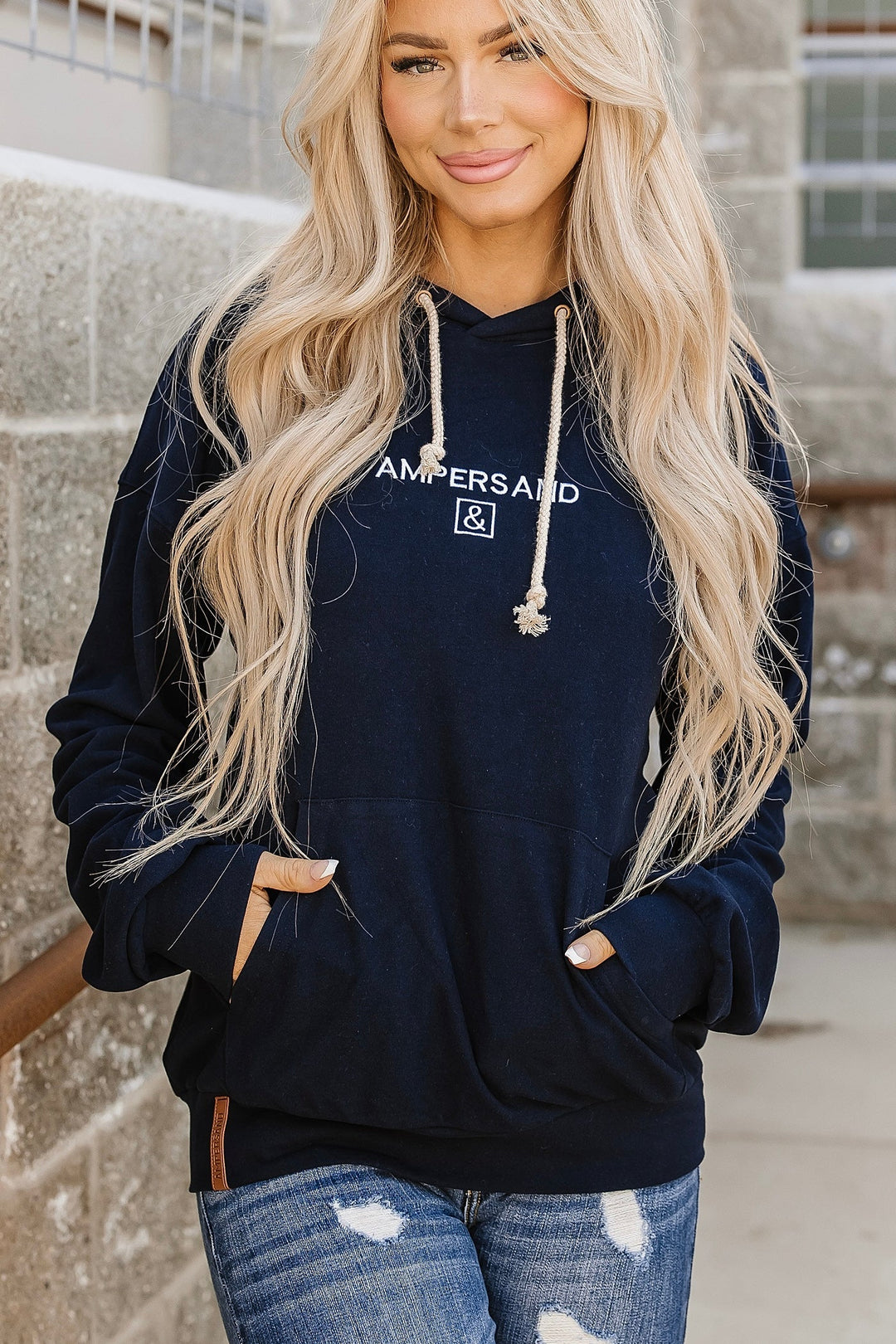 Performance Fleece University Hoodie - Blue Navy