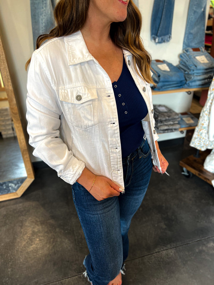 White Jean Jacket
