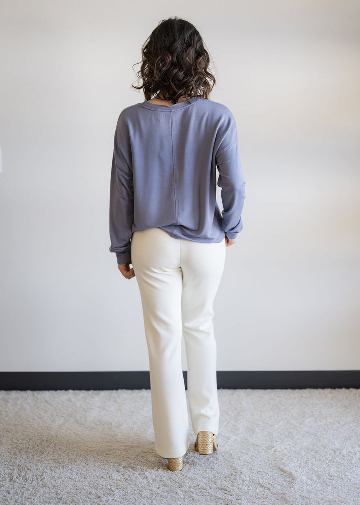 Cream High Waist Pants