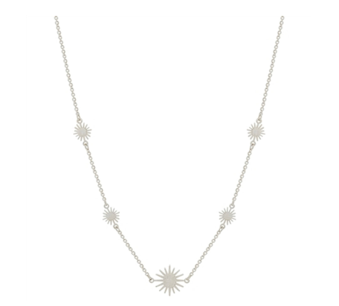 Silver Starburst Necklace