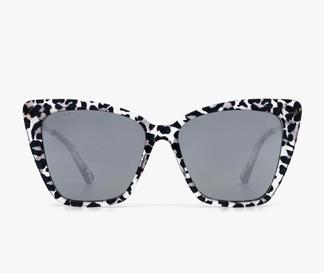 DIFF Sunglasses - Becky II Clear Leopard