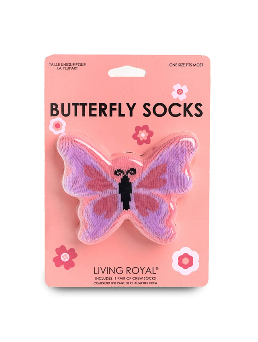 Butterflly 3D Crew Socks