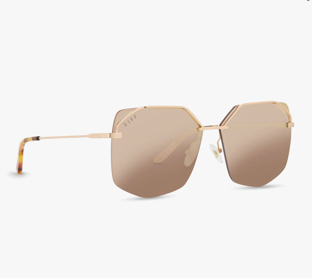DIFF Sunglasses - Bree Rose Gold Cherry