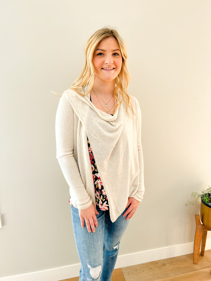 Drape Neck Sweater